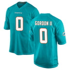 M.Dolphins #0 Ollie Gordon II Player Aqua Home Game Gdoa Stitched Jerseys
