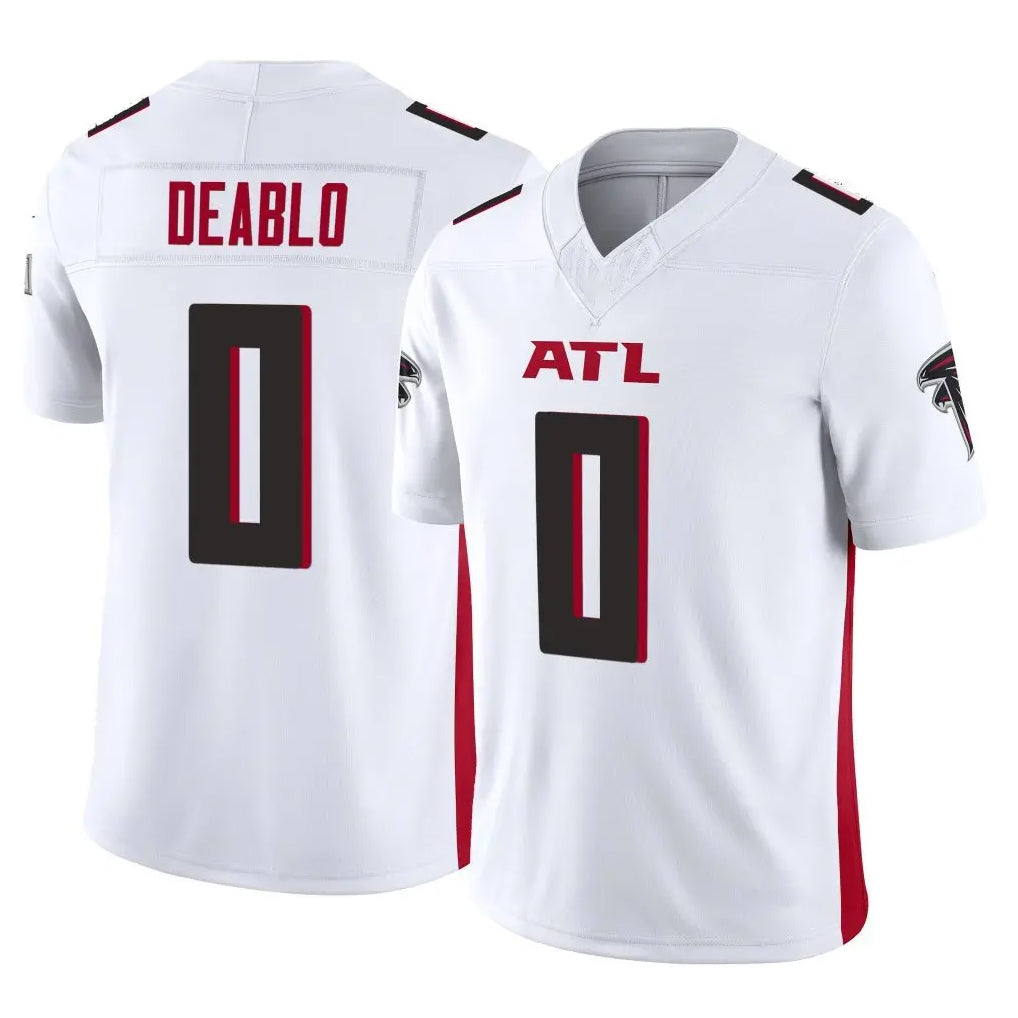 A.Falcons #0 Divine Deablo Player White Vapor F.U.S.E. Limited Home Game Gdoa Stitched Jerseys