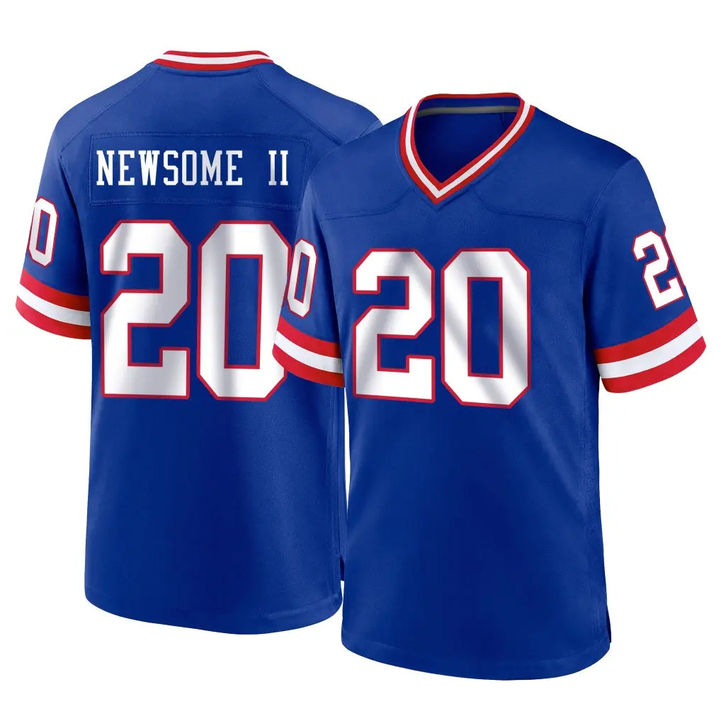 NY.Giants #20 Greg Newsome II Player Royal Classic Home Game Gdoa Stitched Jerseys