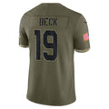 A.Cardinals #19 Carson Beck Player Olive Salute To Service Limited Home Game Gdoa Stitched Jerseys