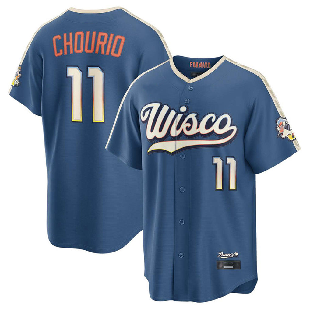 M.Brewers #11 Jackson Chourio Player Blue 2026 City Connect Home Game Fdoa Stitched Jerseys