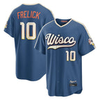 M.Brewers #10 Sal Frelick Player Blue 2026 City Connect Home Game Fdoa Stitched Jerseys