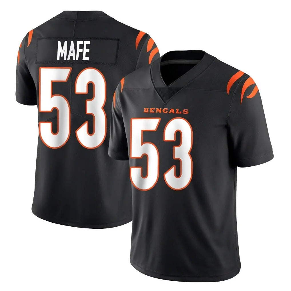 C.Bengals #53 Boye Mafe Player Black Vapor Untouchable Limited Home Game Gdoa Stitched Jerseys