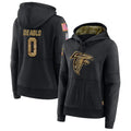 A.Falcons #0 Divine Deablo Player Black Salute to Service Hoodies Gdoa Stitched Jerseys