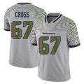 S.Seahawks #67 Charles Cross Player Grey Limited 2025 Rivalries Collection Home Game Gdoa Stitched Jerseys