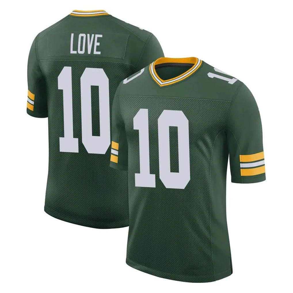 GB.Packers #10 Jordan Love Player Green Limited Classic Home Game Gdoa Stitched Jerseys