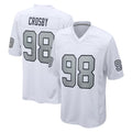LV.Raiders #98 Maxx Crosby Player White Alternate Home Game Gdoa Stitched Jerseys