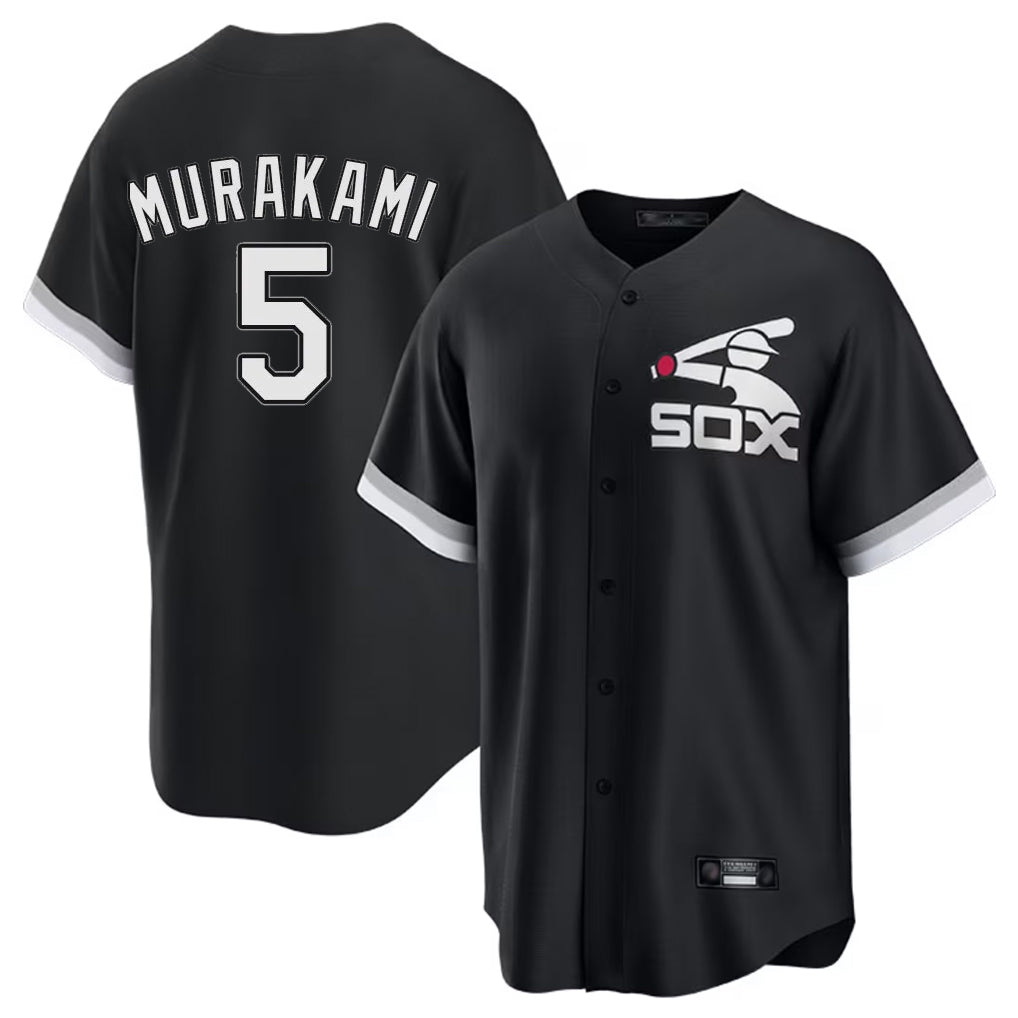 C.White Sox #5 Munetaka Murakami Player Black Spring Training Game Gdoa Stitched Jerseys