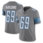 D.Lions #69 Tate Ratledge Player Gray Vapor Untouchable Limited Home Game Gdoa Stitched Jerseys