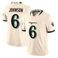 J.Jaguars #6 Antonio Johnson Player Natural Limited 2026 Rivalries Collection Game Gdoa Stitched Jerseys