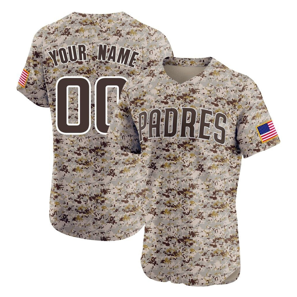 Custom S.Diego Padres Camo Limited Elite Home Game Any Name & Number Gdoa Stitched Jerseys