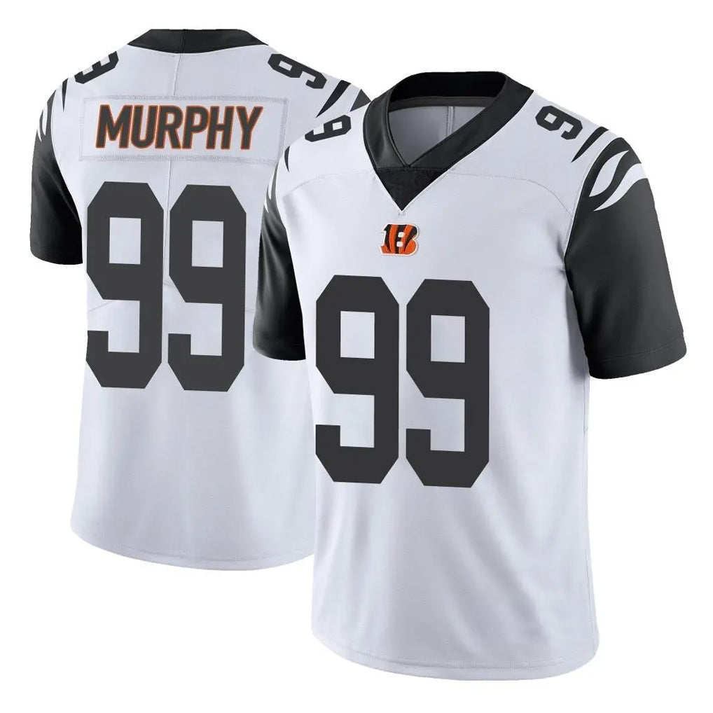 C.Bengals #99 Myles Murphy Player White Color Rush Vapor Untouchable Limted Home Game Gdoa Stitched Jerseys