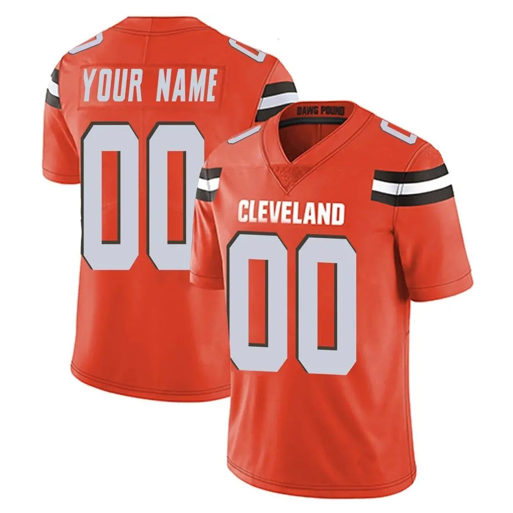 Custom C.Browns Orange Alternate Vapor Untouchable Limited Home Game Any Name & Numbers Gdoa Stitched Jerseys