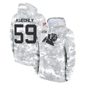 C.Panthers #59 Luke Kuechly Player Arctic Camo Salute to Service Pullover Hoodies Limited Game Gdoa Stitched Jerseys