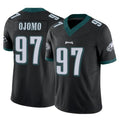 P.Eagles #97 Moro Ojomo Player Black Limited Vapor F.U.S.E. Home Game Gdoa Stitched Jerseys