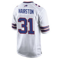 B.Bills #31 Maxwell Hairston Player White Home Game Gdoa Stitched Jerseys