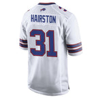 B.Bills #31 Maxwell Hairston Player White Home Game Gdoa Stitched Jerseys