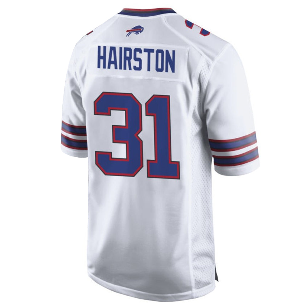 B.Bills #31 Maxwell Hairston Player White Home Game Gdoa Stitched Jerseys