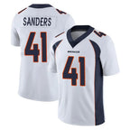 D.Broncos #41 Drew Sanders Player White Vapor Untouchable Limited Home Game Gdoa Stitched Jerseys