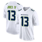 S.Seahawks #13 Ernest Jones IV Player White Tundra Fashion Home Game Gdoa Stitched Jerseys