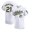 Athletics #21 Tyler Soderstrom player White Elite Home Stitched Jersey