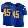 LA.Chargers #45 Tuli Tuipulotu Player Royal Limited Vapor F.U.S.E. Home Game Gdoa Stitched Jerseys