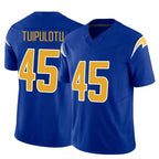 LA.Chargers #45 Tuli Tuipulotu Player Royal Limited Vapor F.U.S.E. Home Game Gdoa Stitched Jerseys