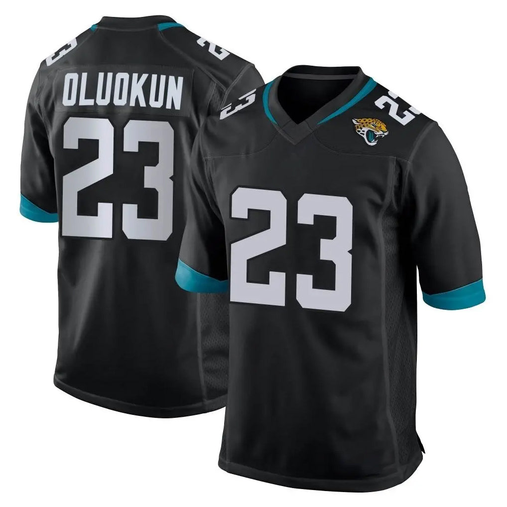J.Jaguars #23 Foyesade Oluokun Player Black Home Game Gdoa Stitched Jerseys