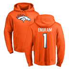 D.Broncos #1 Evan Engram Player Orange Pullover Hoodie Limited Gdoa Stitched Jerseys