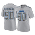 IN.Colts #90 Grover Stewart Player Gray Atmosphere Fashion Home Game Gdoa Stitched Jerseys