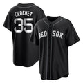B.Red Sox #35 Garrett Crochet Player Black Home Game Gdoa Stitched Jerseys