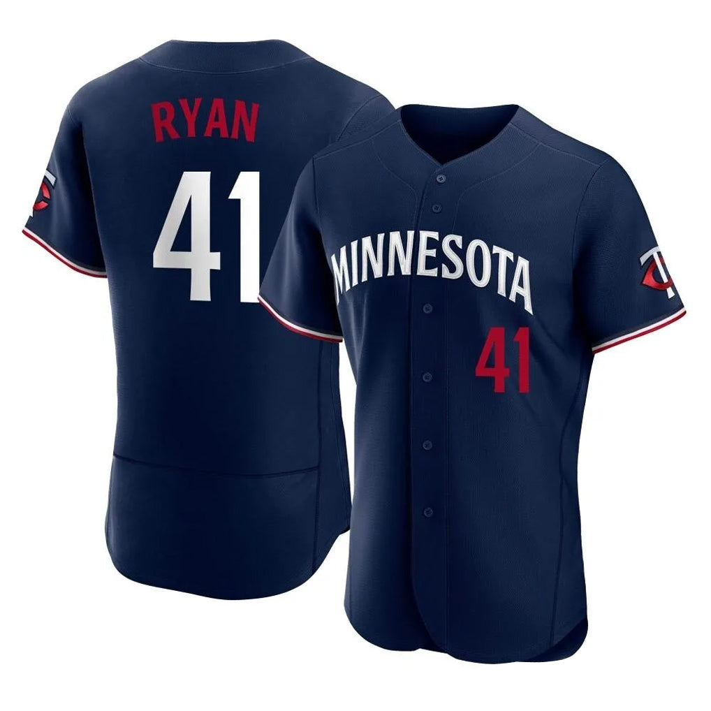 M.Twins #41 Joe Ryan Player Navy Replica Home Limited Elite Fdoa Stitched Jerseys