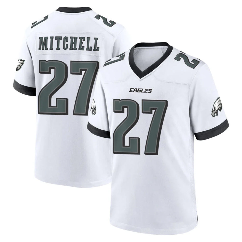 P.Eagles #27 Quinyon Mitchell Player White Game Home Gdoa Stitched Jerseys