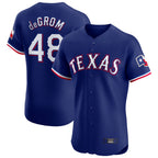 T.Rangers #48 Jacob deGrom Player Royal Elite Home Limited Fdoa Stitched Jerseys