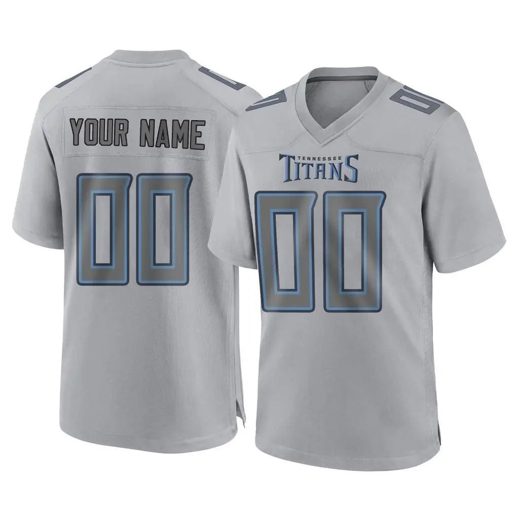 Custom T.Titans Gray Atmosphere Fashion Home Game Any Name & Numbers Gdoa Stitched Jerseys