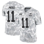 GB.Packers #11 Jayden Reed Player Arctic Camo Salute To Service Limited Gdoa Stitched Jerseys
