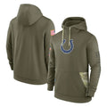 IN.Colts ## Colts Blank Player Olive Salute To Service Hoodies Limited Gdoa Stitched Jerseys