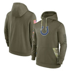 IN.Colts ## Colts Blank Player Olive Salute To Service Hoodies Limited Gdoa Stitched Jerseys