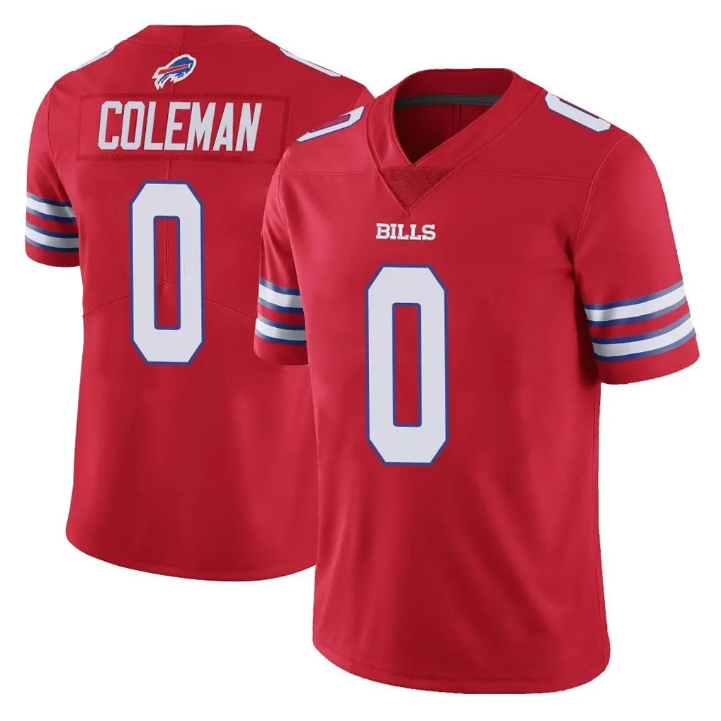 B.Bills #0 Keon Coleman Player Red Vapor Untouchable Limited Gdoa Stitched Jerseys