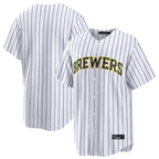 M.Brewers ## Brewers Blank Player White Stripes Home Limited Fdoa Stitched Jerseys