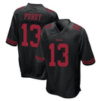 SF.49ers #13 Brock Purdy Player Black Alternate Home Game Gdoa Stitched Jerseys