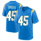 LA.Chargers #45 Tuli Tuipulotu Player Blue Home Game Gdoa Stitched Jerseys