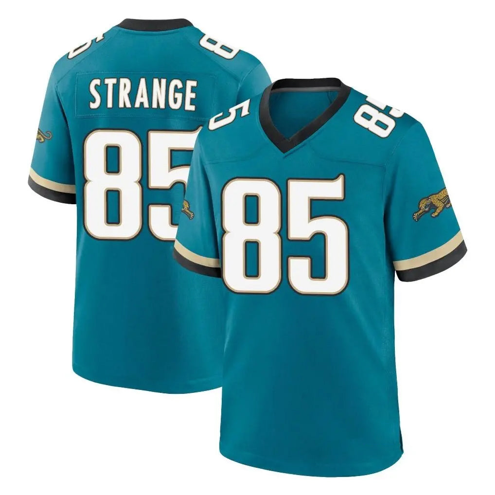 J.Jaguars #85 Brenton Strange Player Teal Prowler Throwback Limited Home Game Gdoa Stitched Jerseys