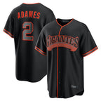 SF.Giants #2 Willy Adames Player Black Alternate Limited Fdoa Stitched Jerseys