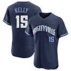 C.Cubs #15 Carson Kelly Player Navy City Connect Limited Elite Home Gdoa Stitched Jerseys