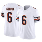 C.Bears #6 Kyler Gordon Player White Vapor F.U.S.E. Limited Home Game Gdoa Stitched Jerseys