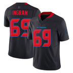 H.Texans #69 Ed Ingram Player Navy Limited 2nd Alternate Vapor F.U.S.E. Home Game Gdoa Stitched Jerseys