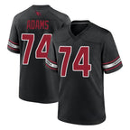A.Cardinals #74 Isaiah Adams Player Black Alternate Game Gdoa Stitched Jerseys