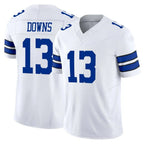 D.Cowboys #13 Caleb Downs Player White Limited Vapor F.U.S.E. Home Game Gdoa Stitched Jerseys