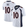 D.Broncos #10 Bo Nix Player White Vapor Untouchable Limited Home Game Gdoa Stitched Jerseys